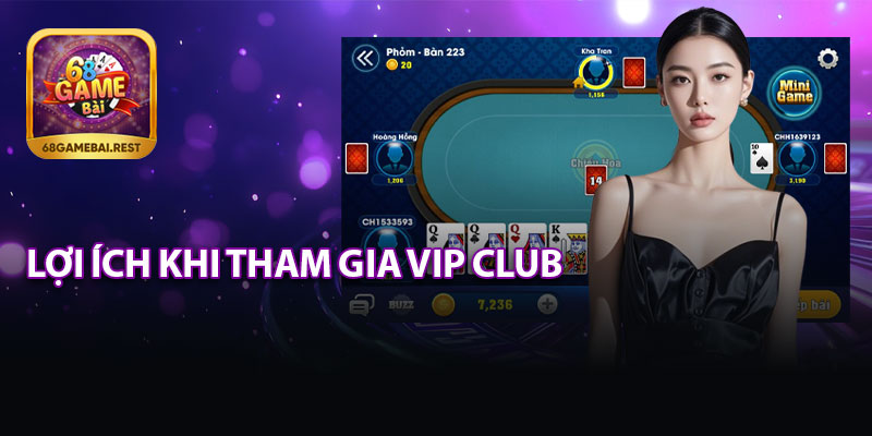 Lợi Ích Khi Tham Gia Vip Club 68 Game Bài