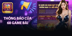 Thông Báo Của 68 Game Bài